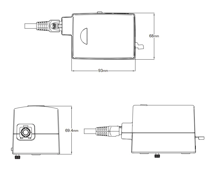 A1P - 2 Port Replacement actuator with detachable power cable - Image 2