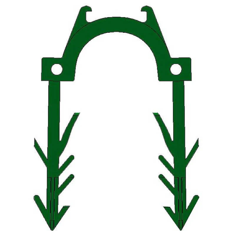 AKKORD60 Green Pipe Clip - 30pce strip - 600 per box - UFH Accessories