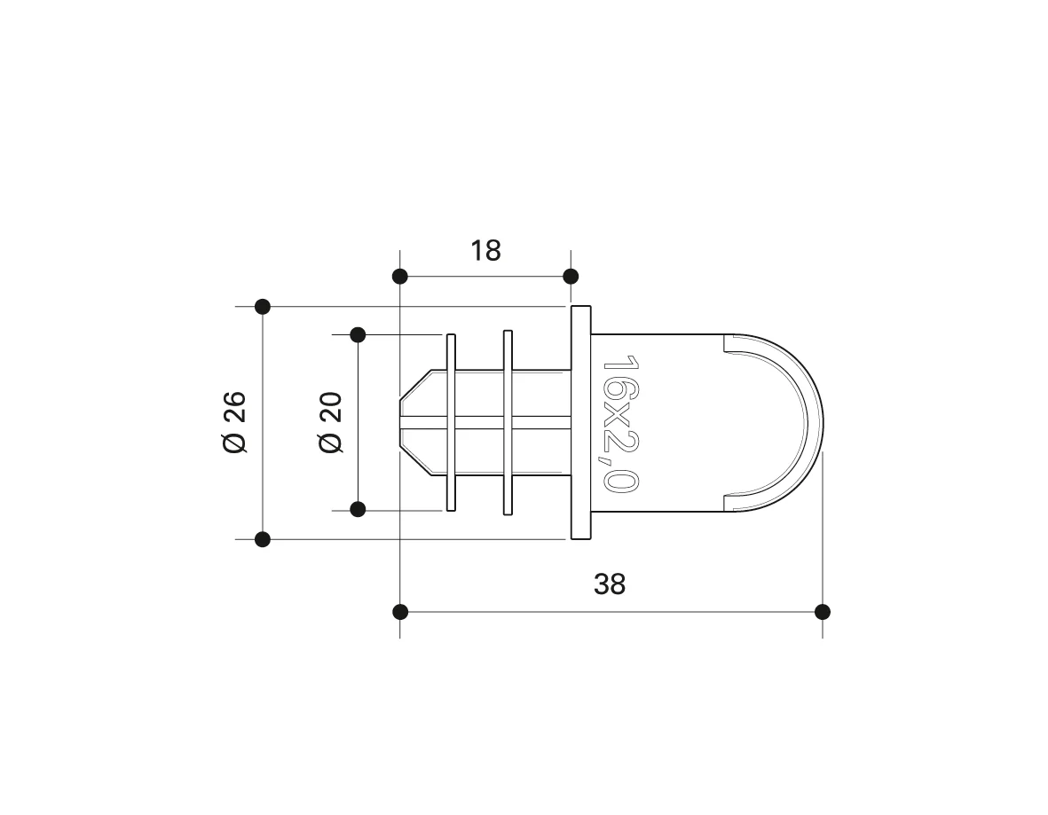 Alpex End Plug hygeine seal for 26x3mm, 32x3mm pipe, pack of 5 - Image 3