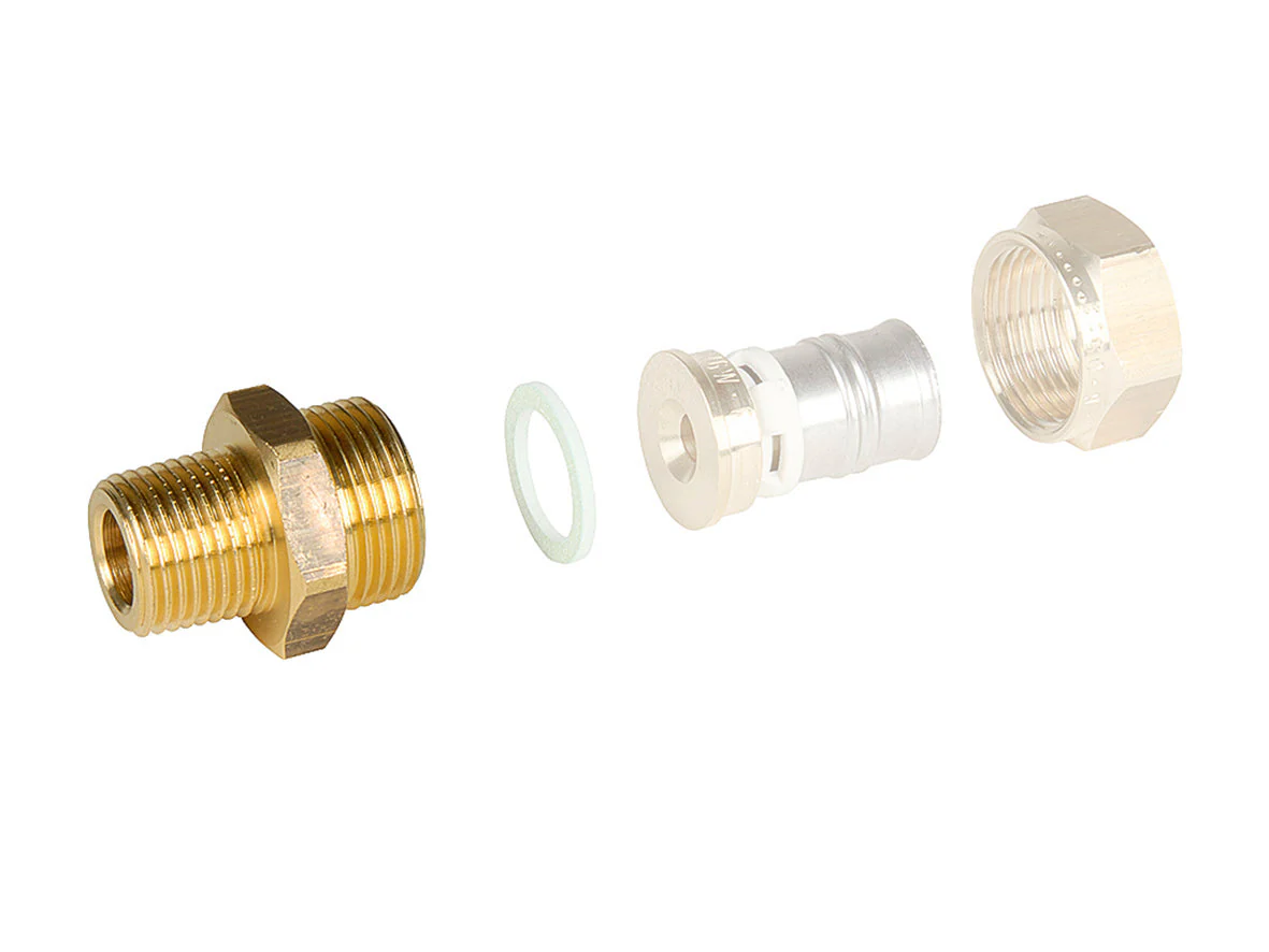 Alpex flat compression coupling for adaptor 1"R - 1¼  G, ½  R-¾  G - Image 4