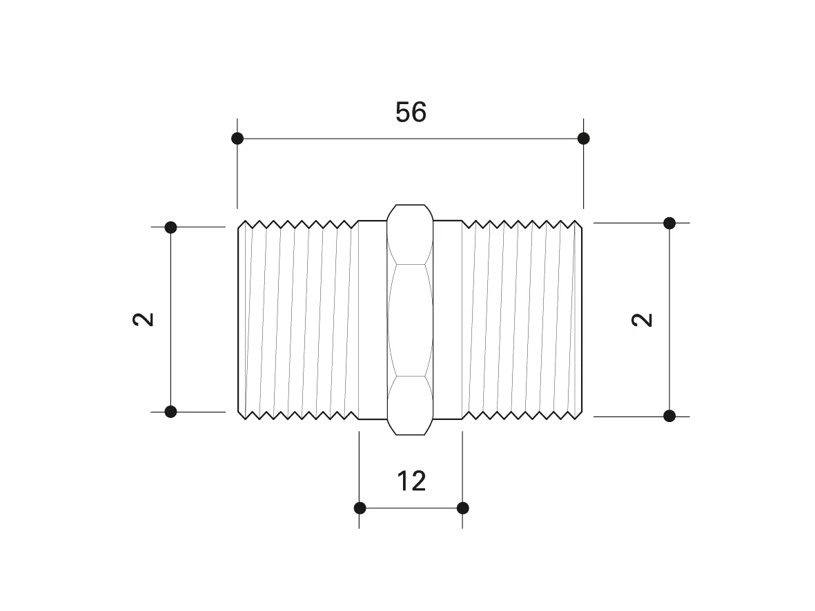 Alpex flat - sealing compression coupling for adaptor 2"R - Image 3