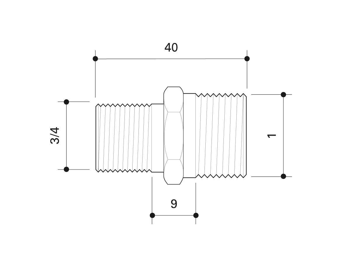 Alpex flat - sealing compression - for adaptor¾  R - 1"G - Image 3