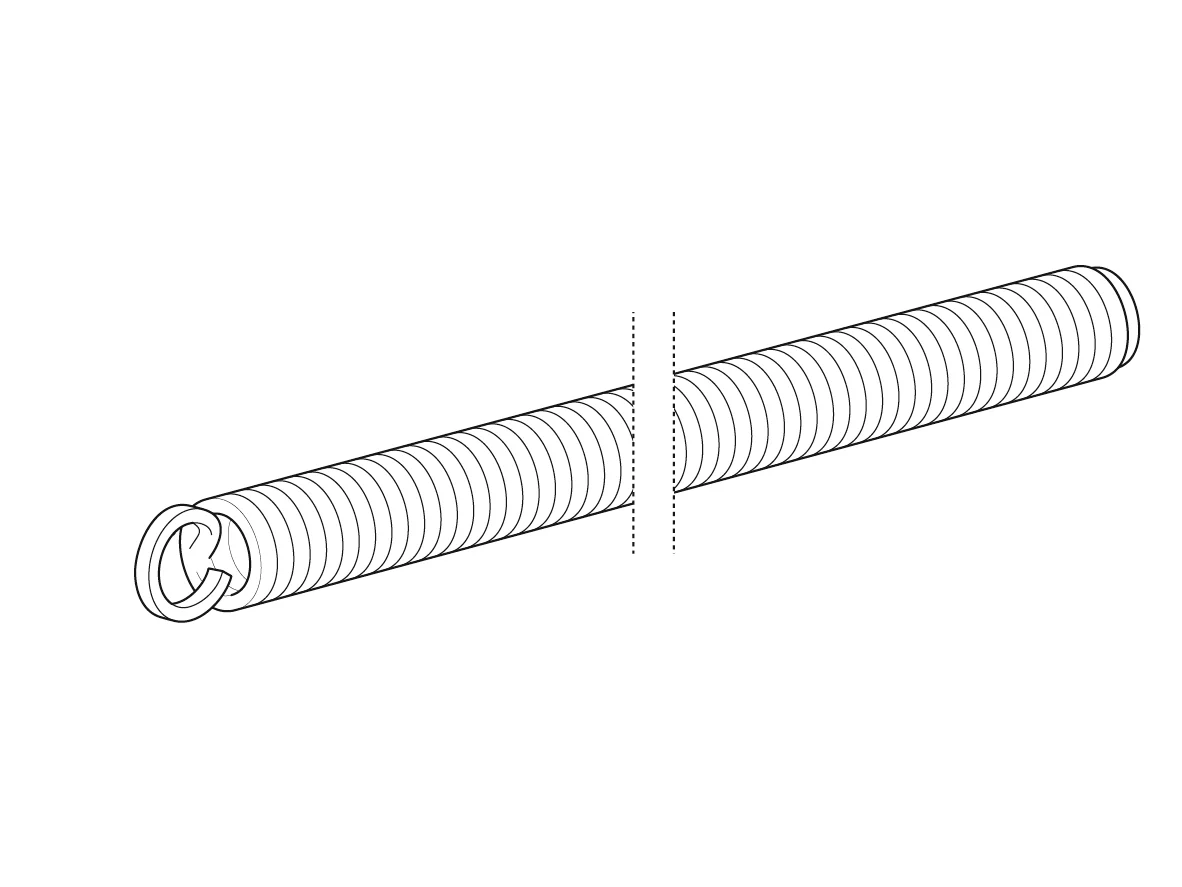 Alpex inside bending spring for 20mm Length: 600mm - Image 2