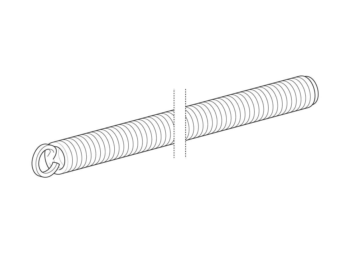 Alpex inside bending spring for 20mm Length: 600mm - Image 4