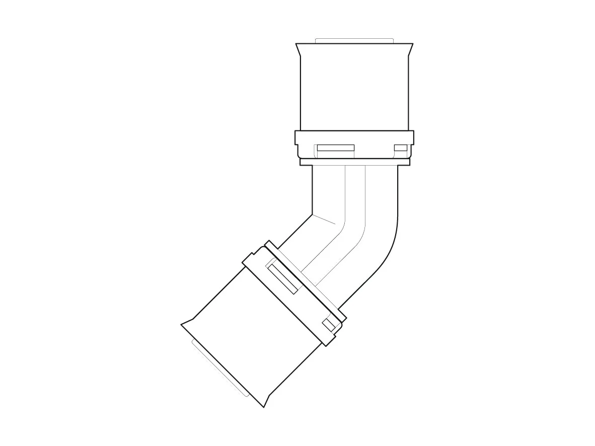 Alpex L elbow 45 Degree 40mm,  50mm,  63mm,  75mm - Image 5