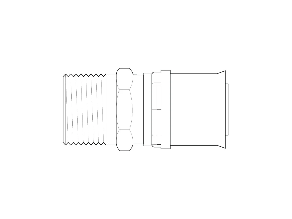 Alpex L male thread adaptor 40mm, 50mm, 63mm, 75mm - 1½ Male Thread MT, 1¼ Male Thread MT, 2" Male Thread MT, 2½ Male Thread MT - Image 15
