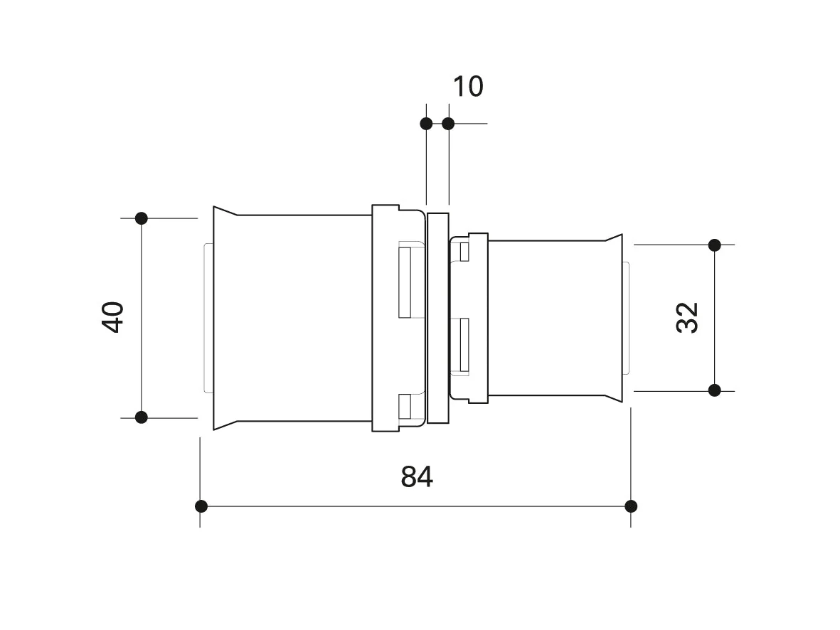 Alpex L PPSU Reducing coupling 26mm, 40mm, 32mm - Image 6