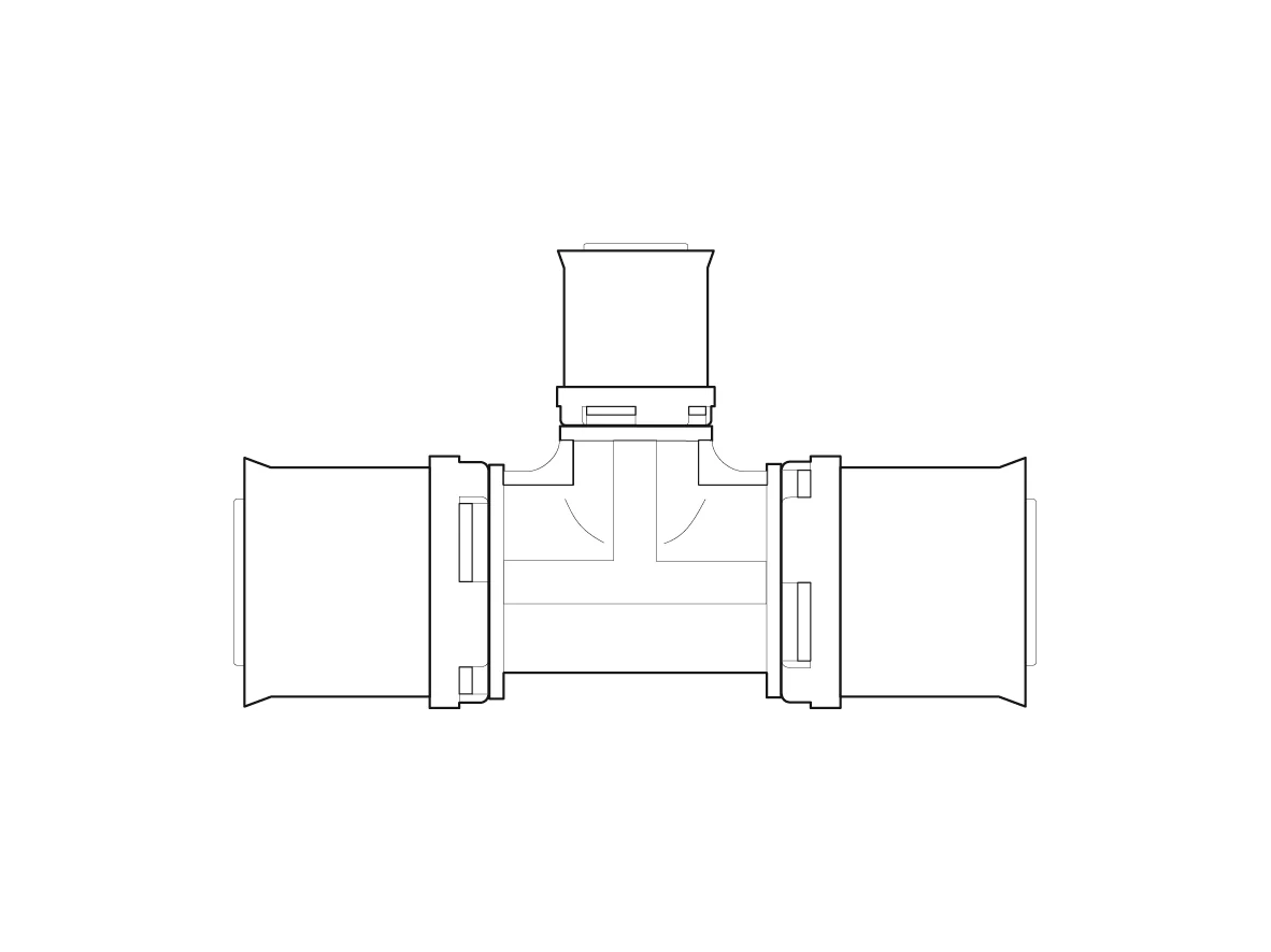 Alpex L PPSU T-piece 40mm - 26mm - 40mm - Image 2