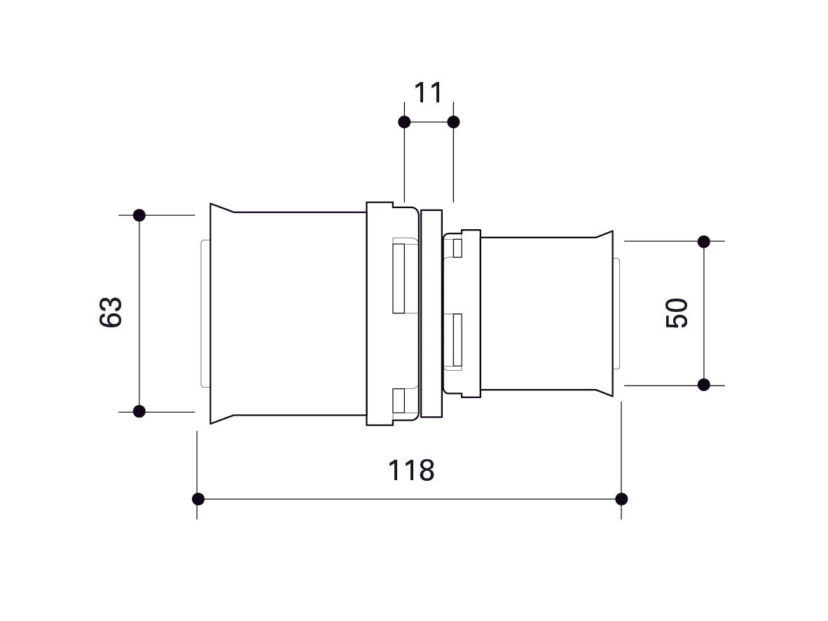Alpex L Reducing coupling 20mm, 32mm, 40mm, 50mm,  63mm,  75mm - Image 12