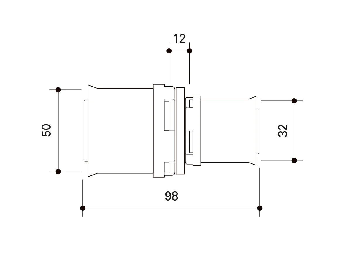 Alpex L Reducing coupling 20mm, 32mm, 40mm, 50mm,  63mm,  75mm - Image 3