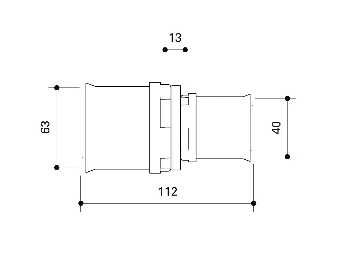 Alpex L Reducing coupling 20mm, 32mm, 40mm, 50mm,  63mm,  75mm - Image 9