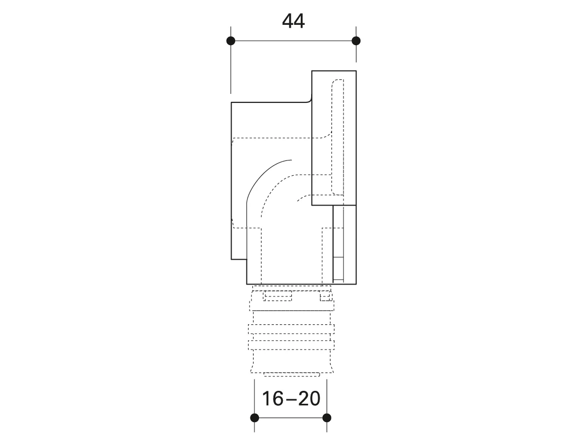 Alpex noise kit for double wall mount elbow 16mm & 20mm -½ - Image 3