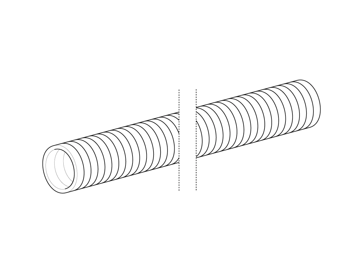 Alpex outside bending spring for 20mm Length: 600mm - Image 2