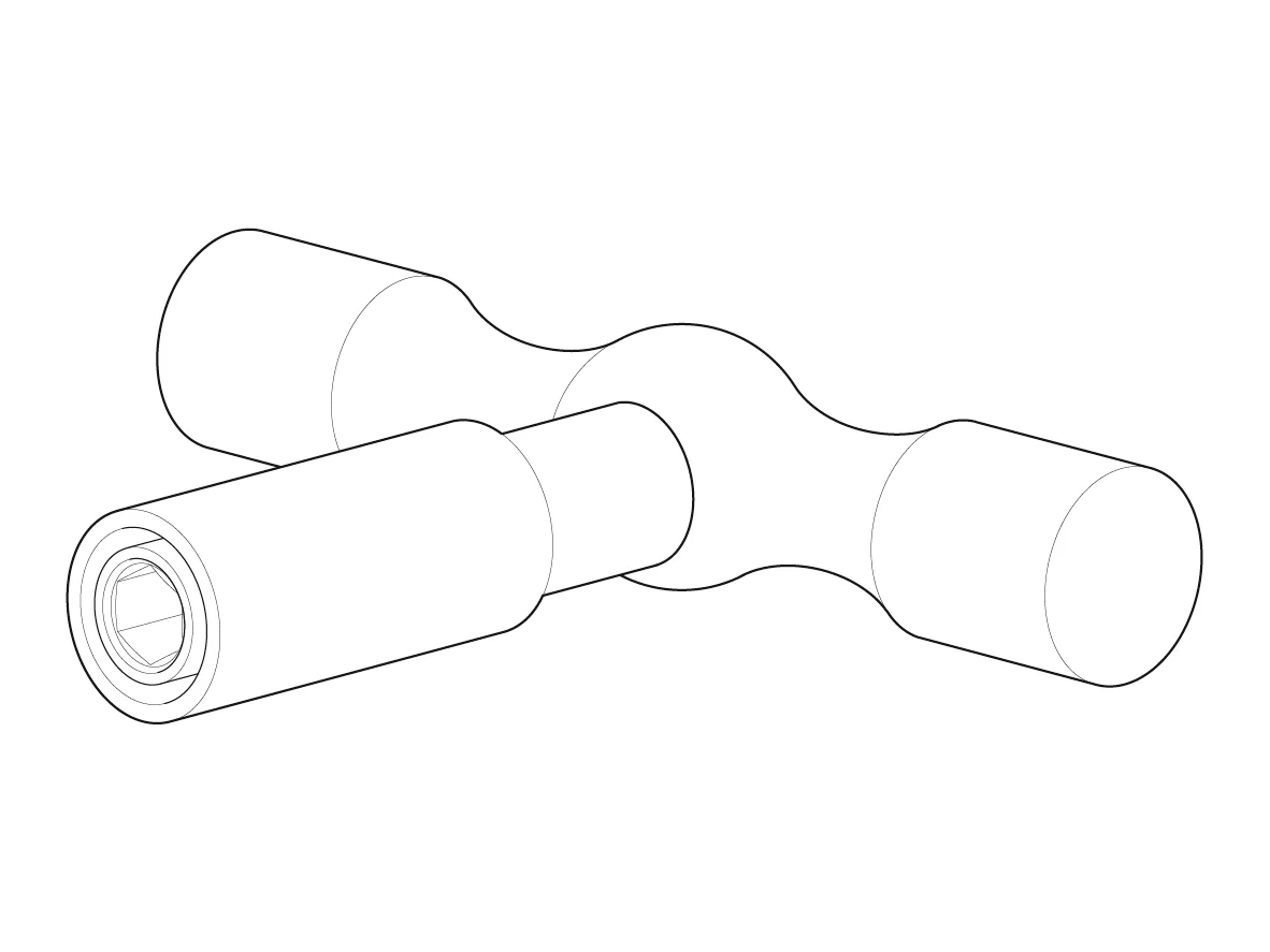 Alpex T-handle for 16 - 32mm deburrer - Image 2