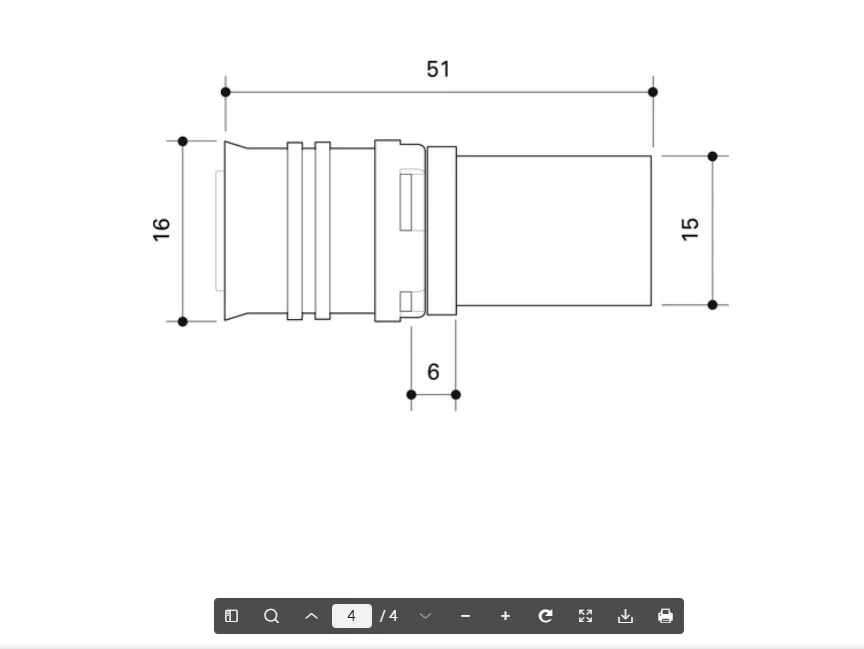 Apex-duo XS press adaptor 16mm - 15mm - Image 2