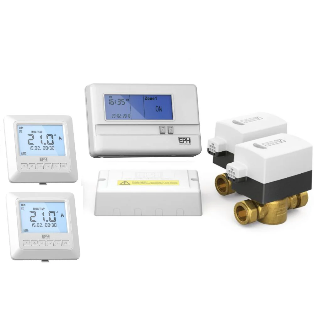 CR1P-222101 - Pack c/w R17, 2 x V222P, 2 x RDTP & WC2 1 Zone Heating Control Packs - Image 2
