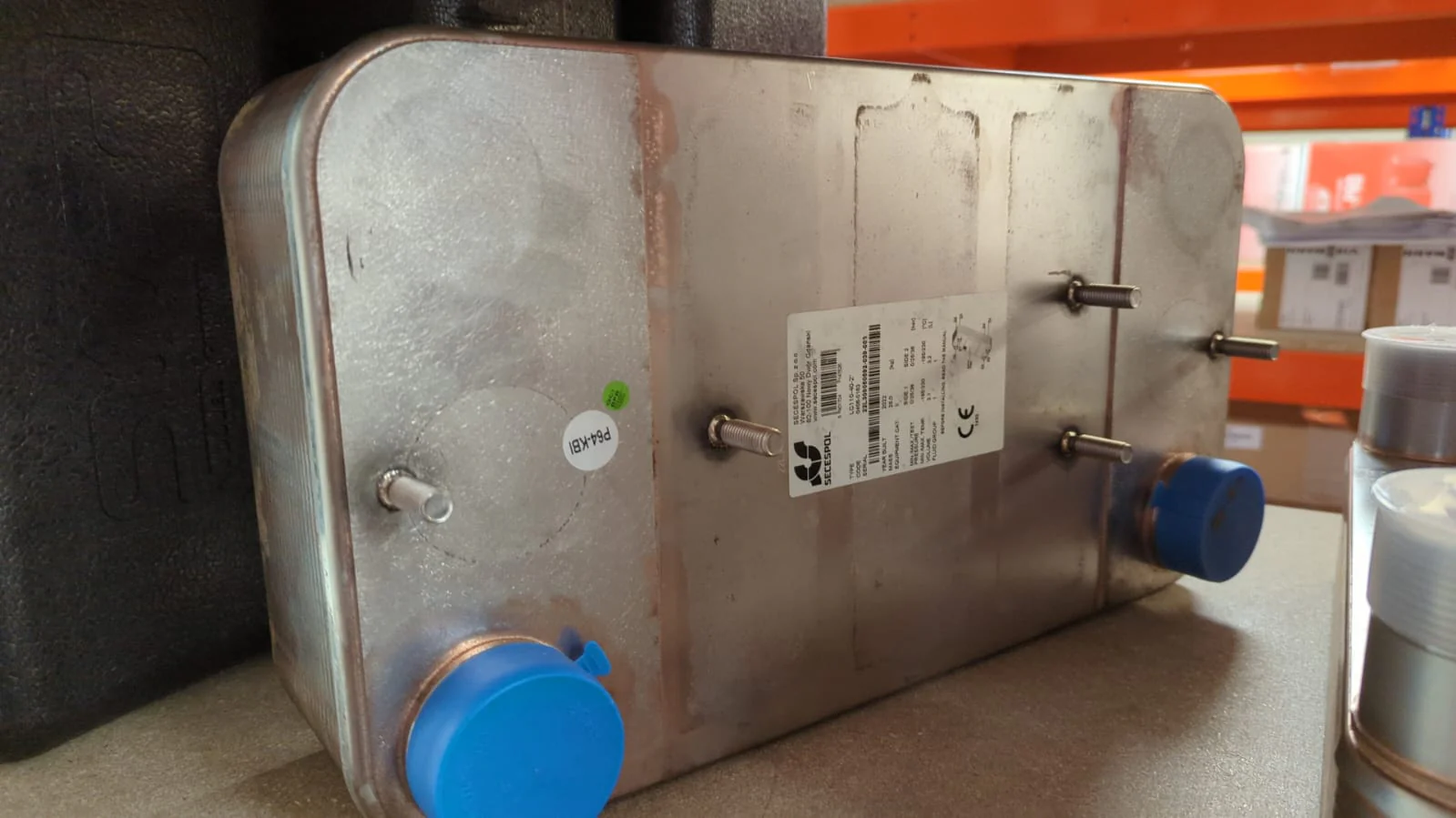 Hexonic/Secespol heat exchanger SCP-LC110- 40 Plates - 2' inch - 2 x Font / 2 x Back For 200kW