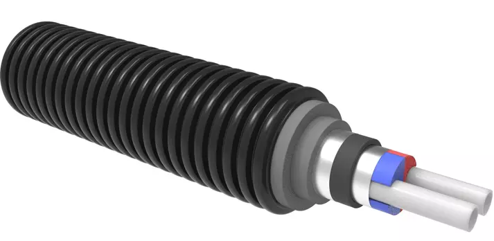 Ecoflex VIP Thermo Twin - Pre Insulated Underground Heat Pump Pipe