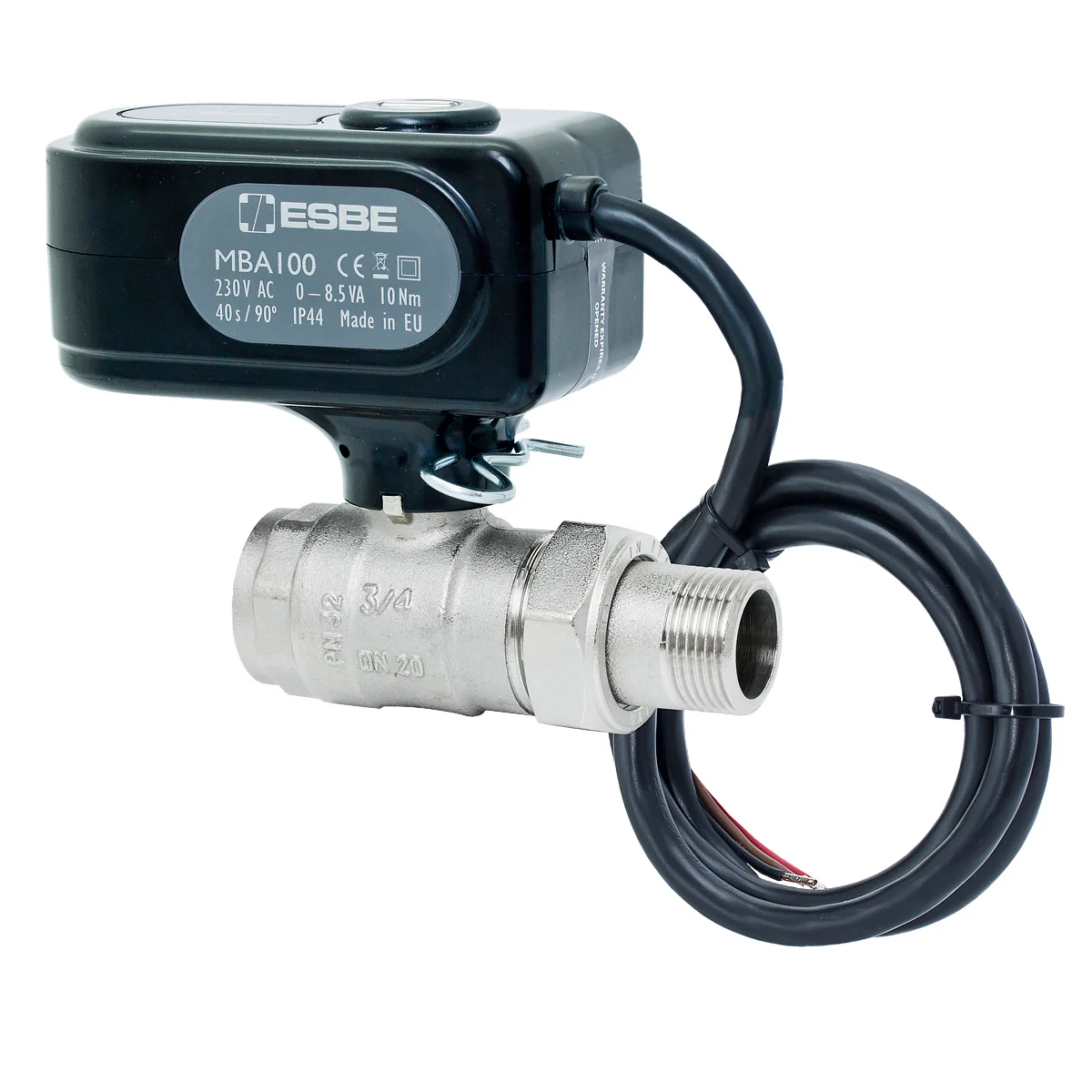 ESBE MBA124, Internal and external thread Motorized ball valve