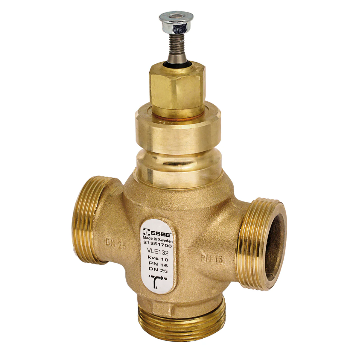 ESBE VLE122 - 2-way control valve, VLE132 - 3-way control valve