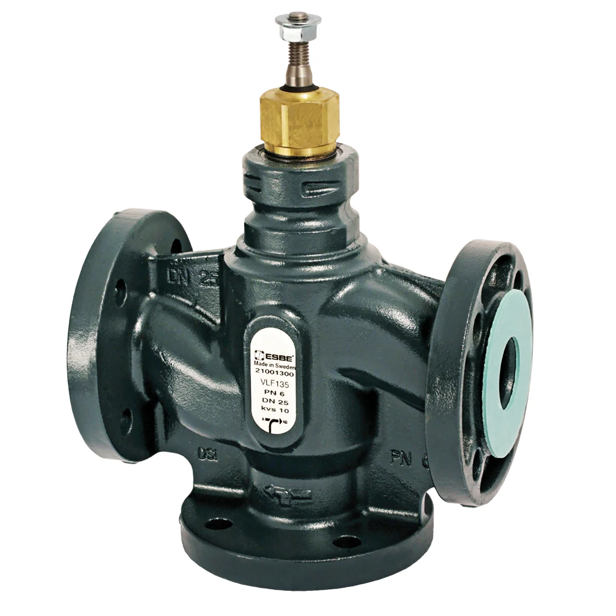 ESBE VLF135, 3-way control valve PN6 FLANGE DN