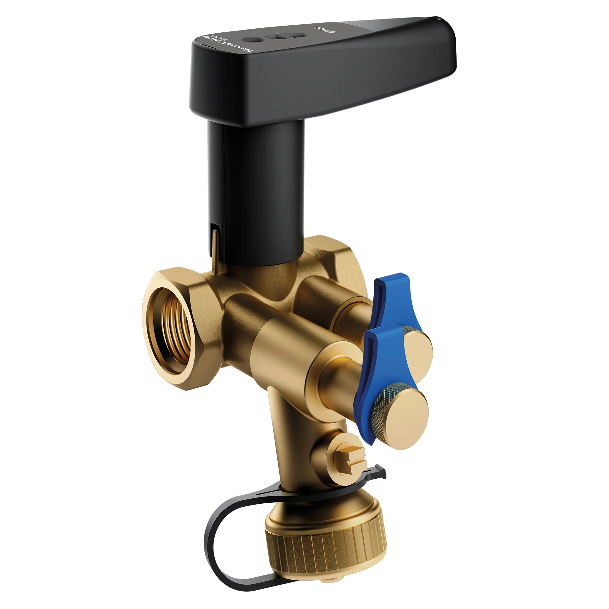 NexusValve Vertex with Fill and Drain ball valve DN20 ¾"F/F + drain Variable Orifice Regulation Valve
