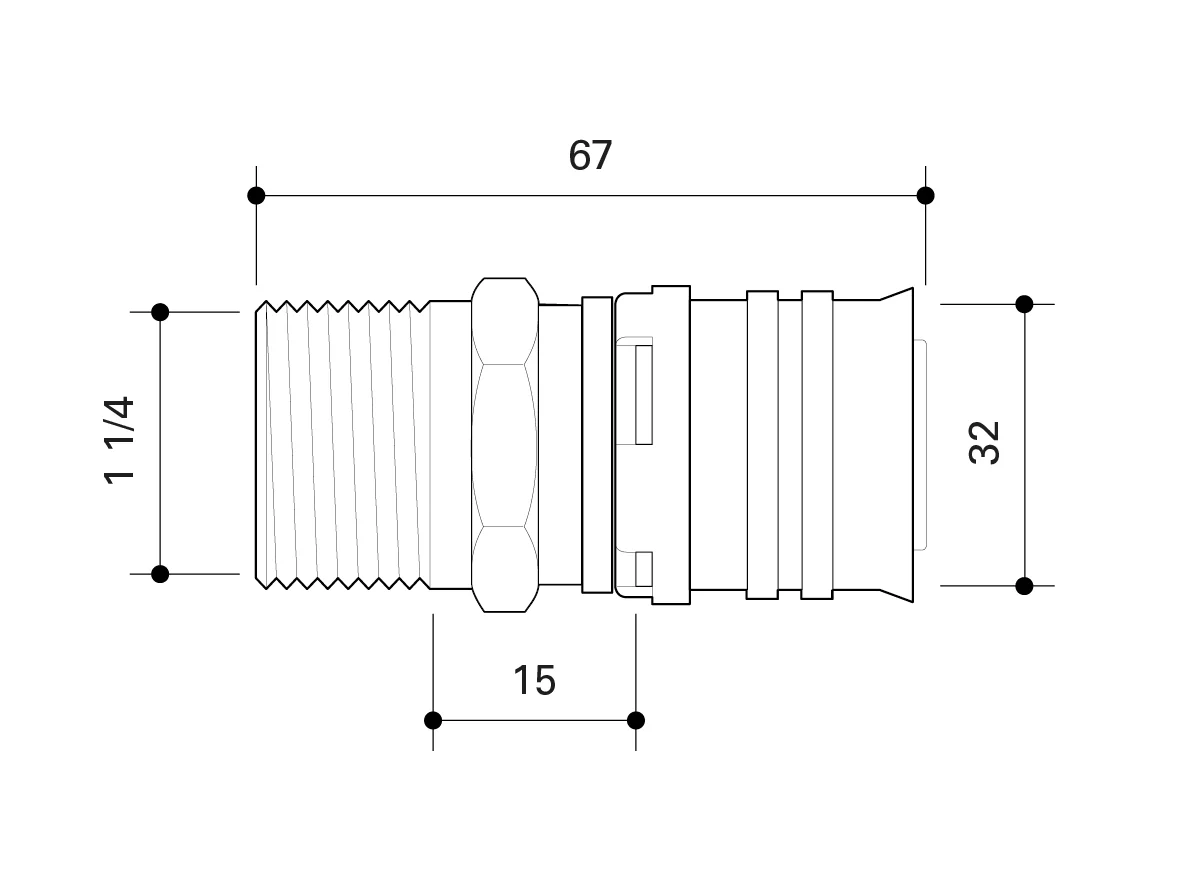 Fränkische Alpex-Duo XS Adapter with MT 32-R1 1/4 - Image 2