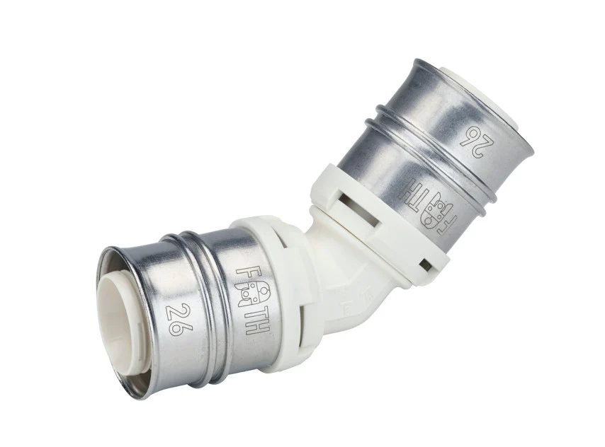 Fränkische Alpex-Duo XS Elbow 45 Degrees PPSU 26-26