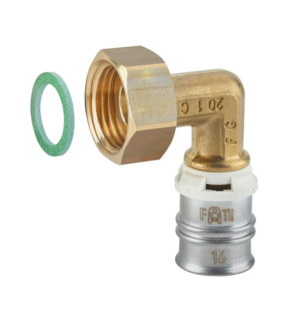 Fränkische Alpex-Duo XS Elbow Transition Coupling Flat-Sealing 16-G1/2