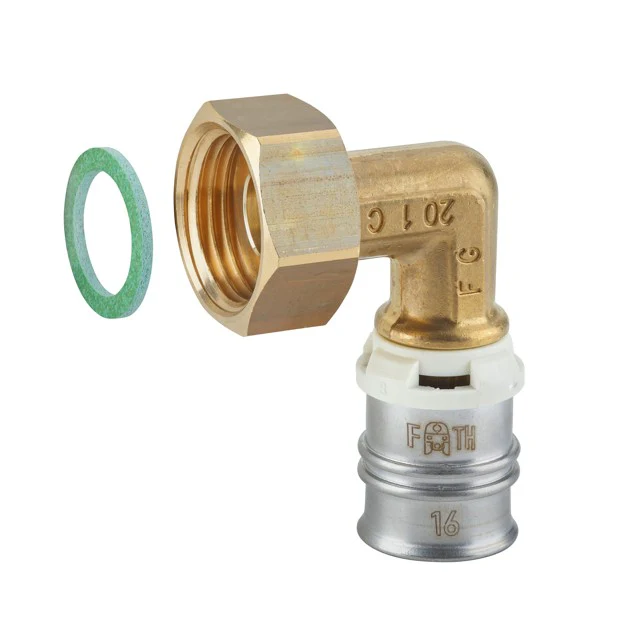 Fränkische Alpex-Duo XS Elbow Transition Coupling Flat-Sealing 20-G3/4