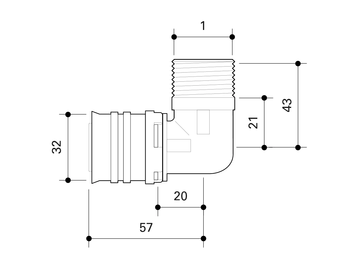 Fränkische Alpex-Duo XS Elbow with MT 32-R1 - Image 2