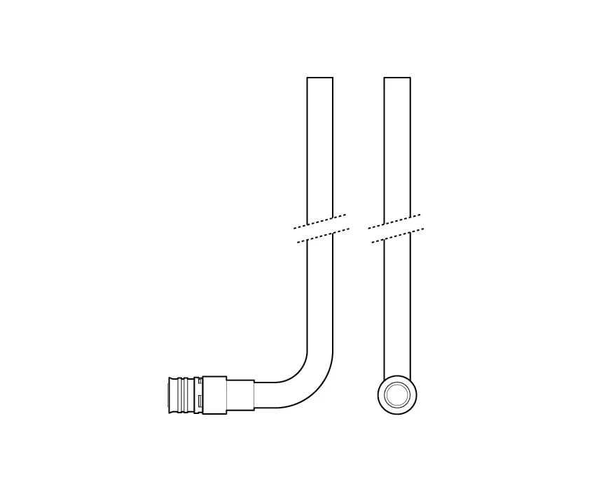 Fränkische Alpex-Duo XS Radiator Connection Bend 16-15 Cu -330mm - Image 2
