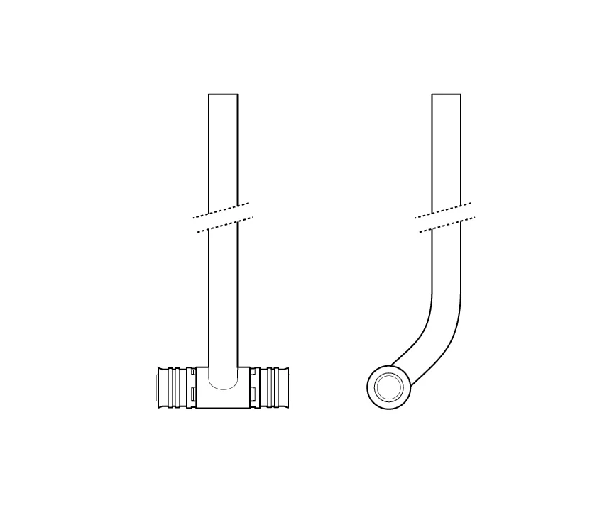 Fränkische Alpex-Duo XS Radiator Connection Tee 16-15 Cu -330 - Image 2