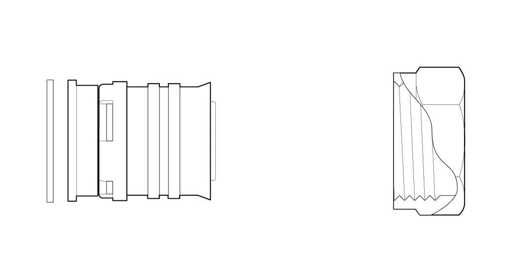 Fränkische Alpex-Duo XS Transition Coupling Flat-Sealing 20-G3/4 - Image 2