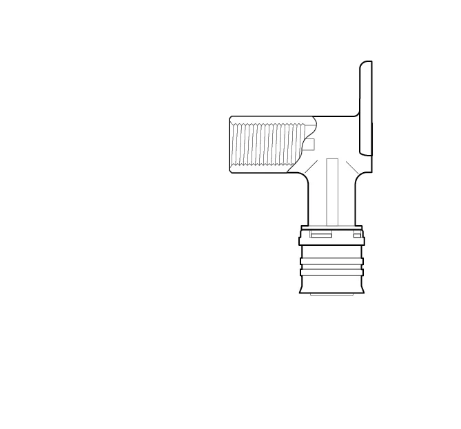 Fränkische Alpex-Duo XS Wall Mount Elbow 78 mm 20-Rp1/2 - Image 2