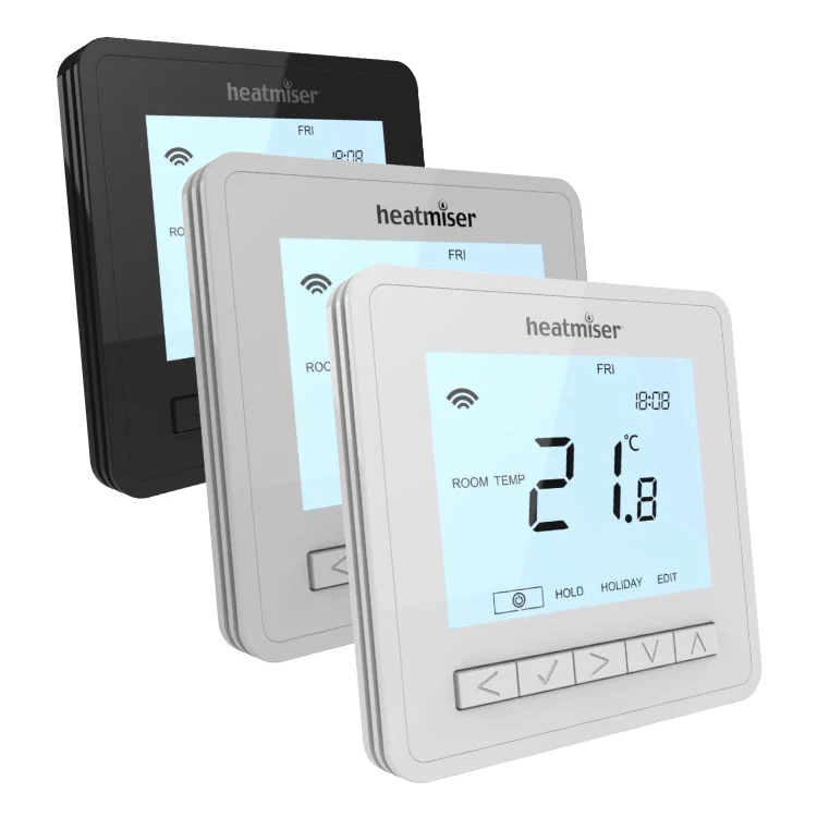 Heatmiser neoAir v3 Wireless Smart Thermostat - Black / White / Silver