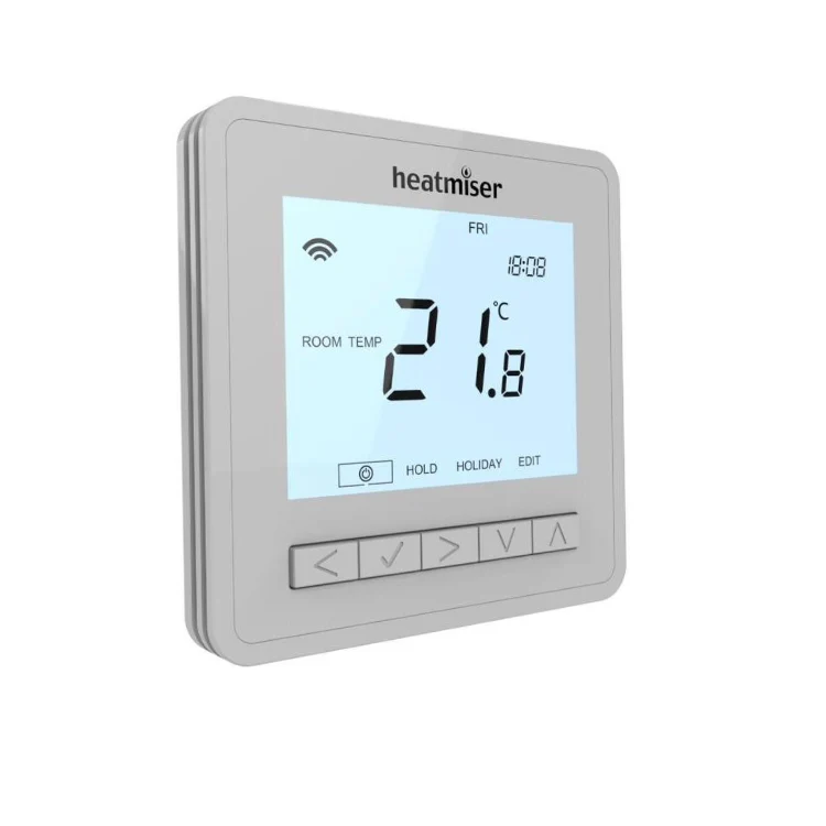 Heatmiser neoAir v3 Wireless Smart Thermostat - Black / White / Silver - Image 2