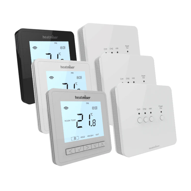 Heatmiser NeoHub Mini HW Heating & Hot Water Wireless Wi-Fi Smart Control Bundle Black / White / Silver