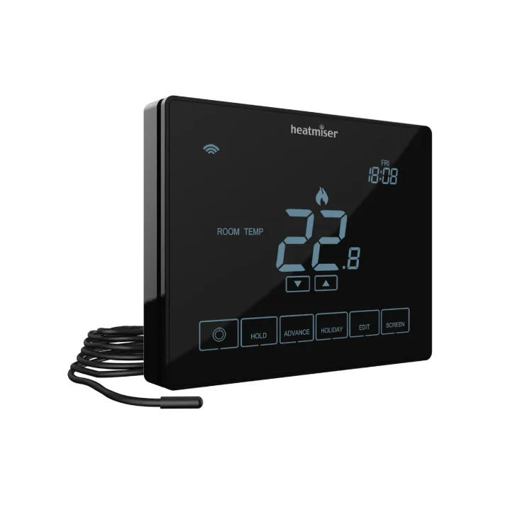 Heatmiser neoStat Touch-e Thermostat Carbon & White - Image 2