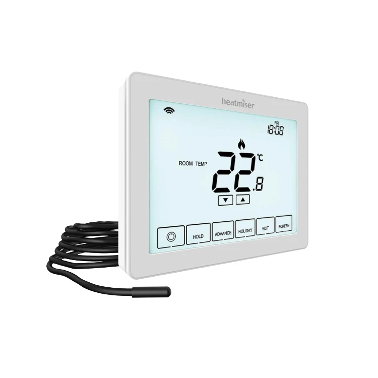 Heatmiser neoStat Touch-e Thermostat Carbon & White - Image 3