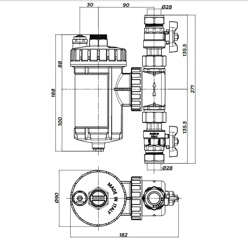 IntaKlean HP Magnetic Heat Pump Filter 28mm IKHPMF28 - Image 3
