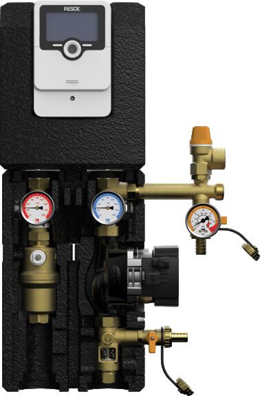PAW SolarBloc midi Basic DN20 twin line Solar Pump Groups Wilo Para ST 15-130 - With & Without controller - Image 3