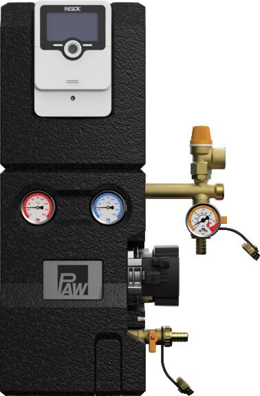 PAW SolarBloc midi Basic DN20 twin line Solar Pump Groups Wilo Para ST 15-130 - With & Without controller - Image 4