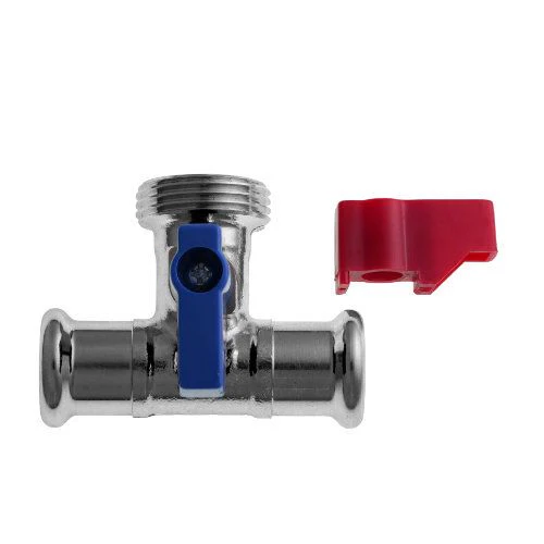 PrimaPress Pressfit 15mm x 3/4" Tee Washing Machine Valve