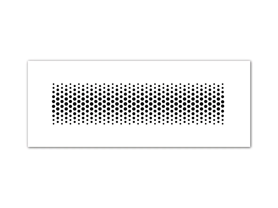 profi-air design grill AVANTGARDE, white 350x130mm