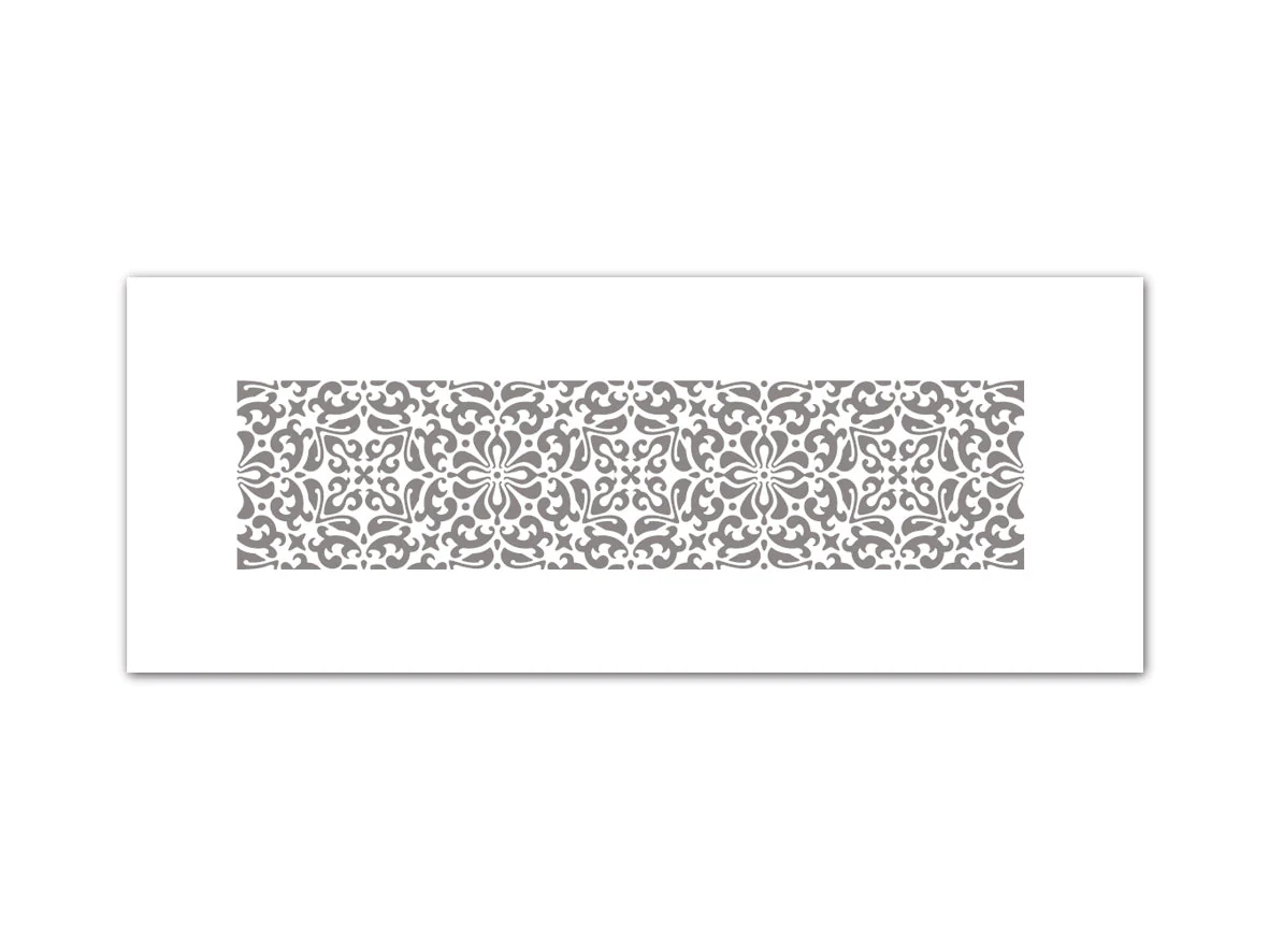 profi-air design grill FLORA, white 350x130mm