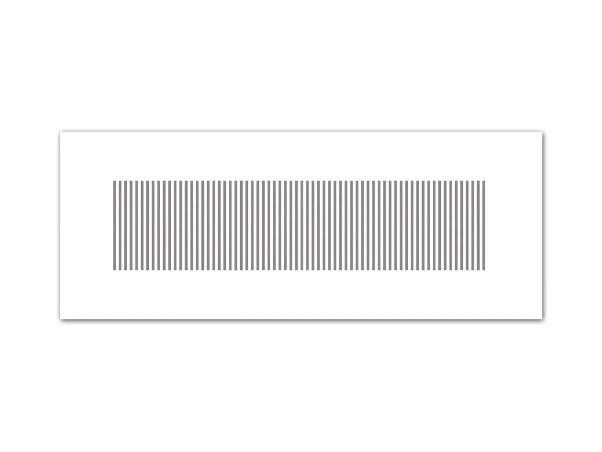 profi-air design grill LINE, white 350x130mm