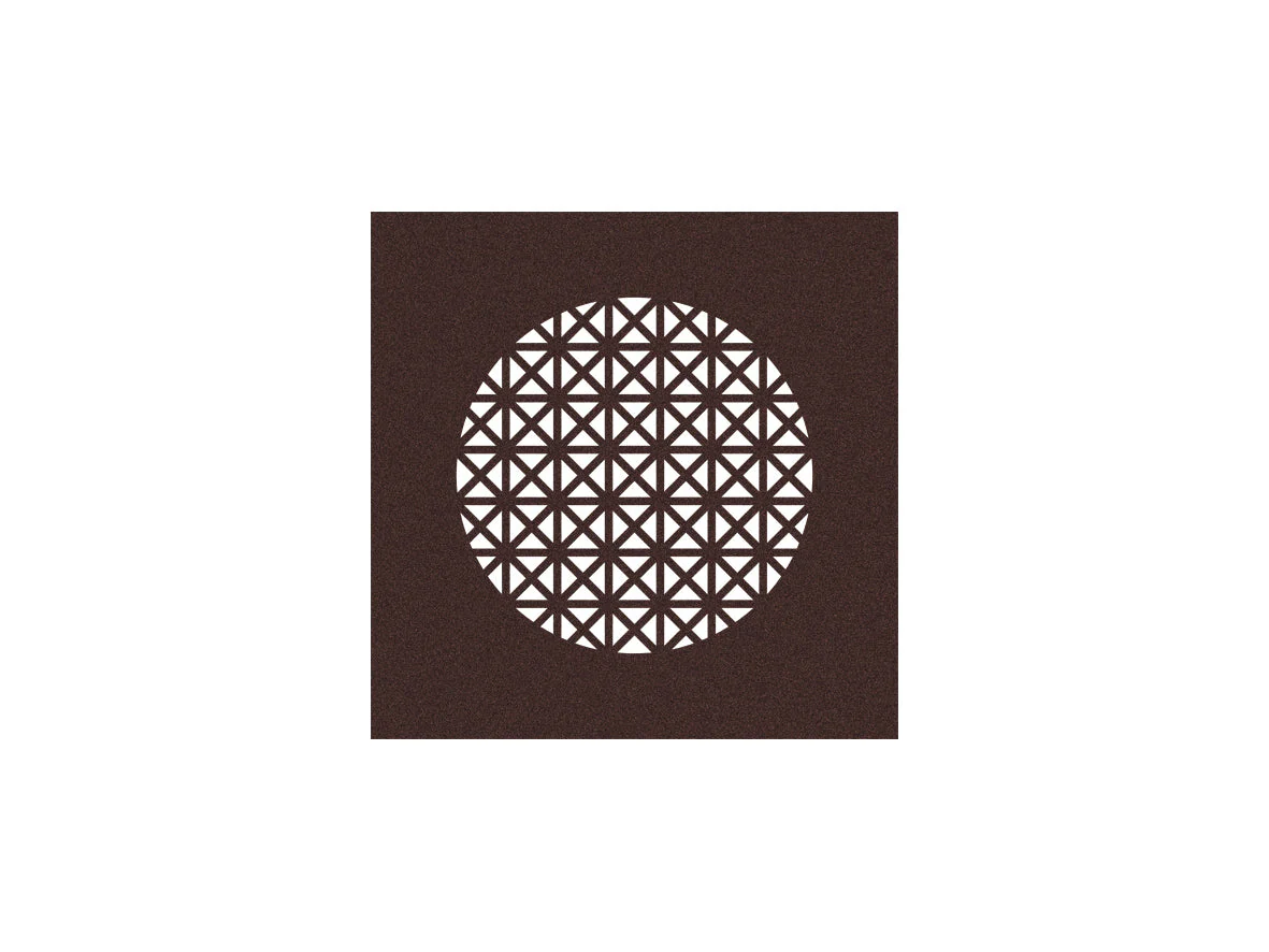 profi-air design grill PYRAMID, bronze rust dark 160x160mm