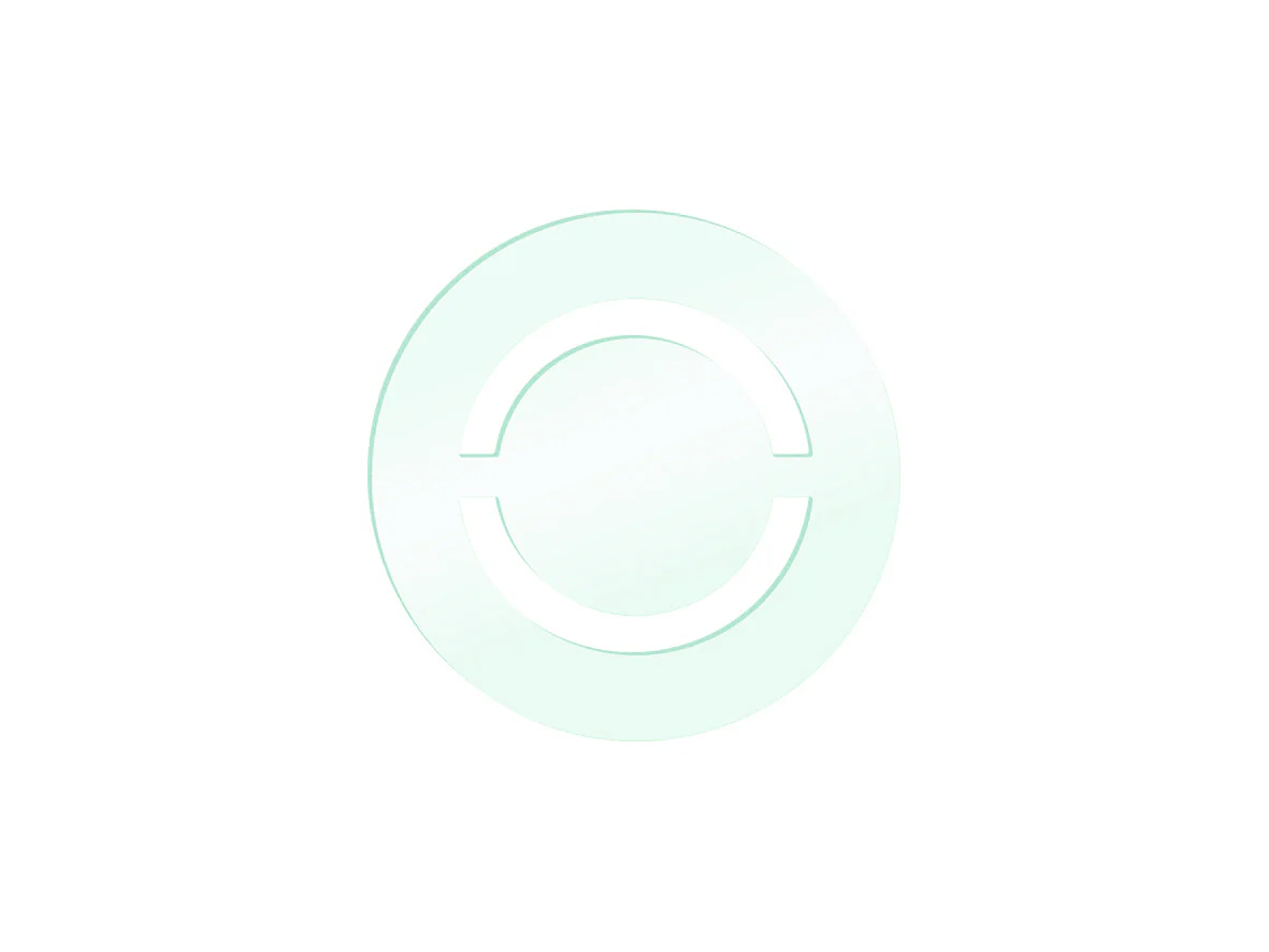 profi-air design grill SHAPE circle, glass 160x160mm