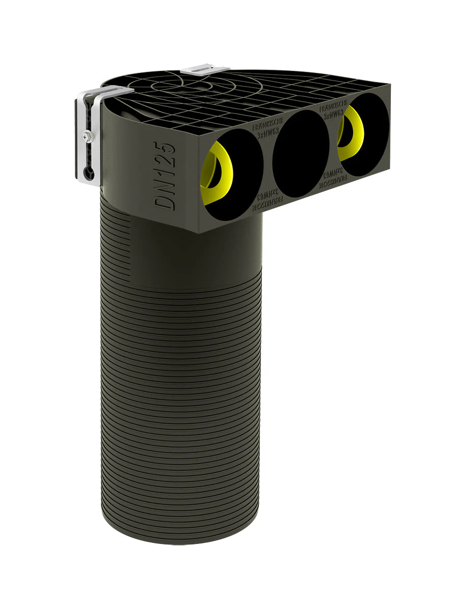 profi-air outlet plus90° DN125  –  3 x NW 63